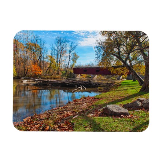 USA, Indiana, Cataract Falls Staat Recreation Magnet (Horizontal)