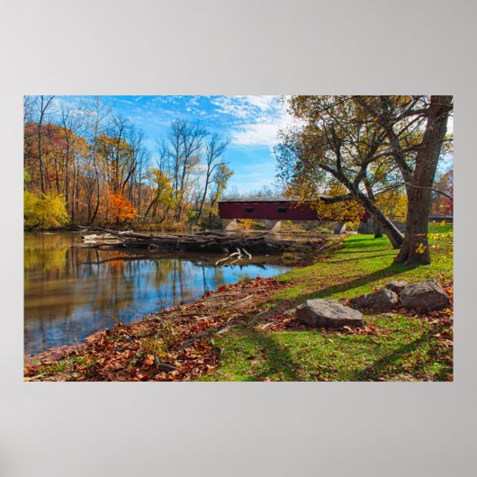 USA, Indiana, Cataract Falls Staat Recreation Poster (Vorne)