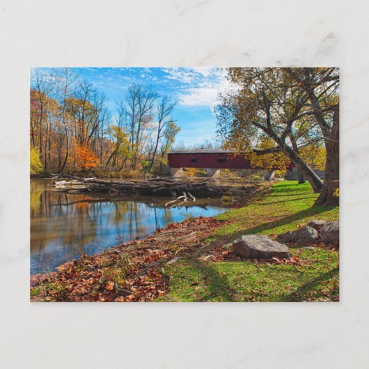 USA, Indiana, Cataract Falls Staat Recreation Postkarte (Vorderseite)