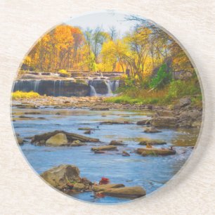 USA, Indiana. Cataract Falls Staat Recreation Sandstein Untersetzer