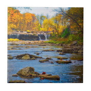 USA, Indiana. Cataract Falls State Recreation Fliese