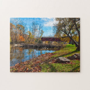 USA, Indiana, Cataract Falls State Recreation Puzzle
