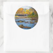 USA, Indiana Cataract Falls State Recreation Runder Aufkleber (Tasche)