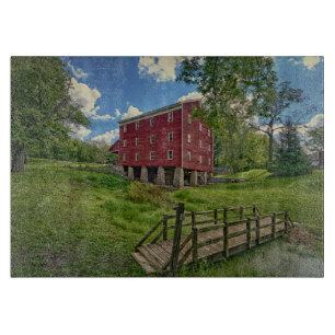 USA, Indiana, Cutler. Adams-Mühle Schneidebrett