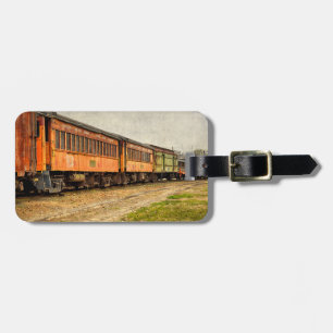 USA, Indiana. Das NordMudson Eisenbahn-Museum Gepäckanhänger