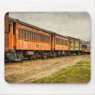 USA, Indiana. Das North Mudson Eisenbahnmuseum Mousepad
