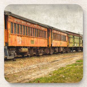USA, Indiana. Das North Mudson Eisenbahnmuseum Untersetzer