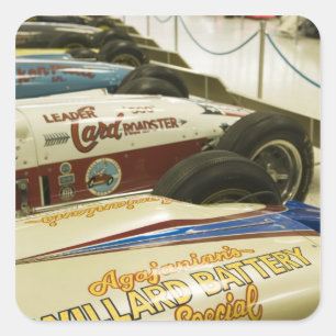 USA, Indiana, Indianapolis: Indianapolis Motor 3 Quadratischer Aufkleber