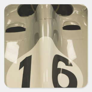 USA, Indiana, Indianapolis: Indianapolis-Motor 4 Quadratischer Aufkleber