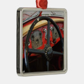 USA, Indiana, kastanienbraun: Kastanienbraun, Silbernes Ornament (Rechts)