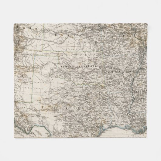 USA-indisches Südgebiet Fleecedecke (Vorderseite (Horizontal))