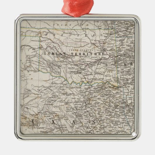 USA-indisches Südgebiet Silbernes Ornament (Vorne)