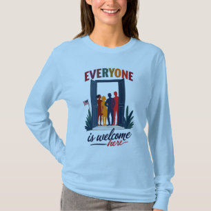 USA Inklusivität für alle - Jeder ist hier willkom T-Shirt