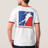 USA Inline-Speedskater - besonders angefertigt - T-Shirt (Schwarz voll)