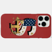 USA-Inspiriert Dollarsigne Case-Mate iPhone Hülle (Rückseite (Horizontal))