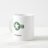 USA Integrity Green Kaffeetasse (Vorderseite Links)