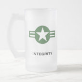 USA Integrity Green Mattglas Bierglas (Links)