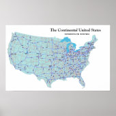 USA Interstate System Print Poster (Vorne)