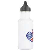 USA Ireland Heart Flags Trinkflasche (Links)