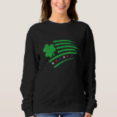 USA Irish Flag  Clover Shamrock  Ireland America Sweatshirt (Vorderseite)