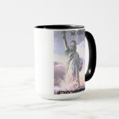 USA Is Worth Saving Lady Liberty Democracy Freedom Tasse (VorderseiteRechts)