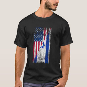 USA Israel Flaggen USA Israel T-Shirt