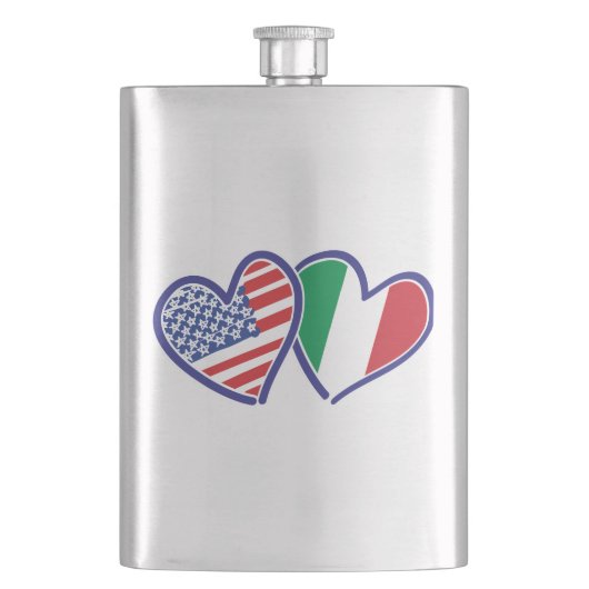 USA - Italien - Liebe Flachmann (Vorderseite)