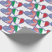 USA - Italien - Liebe Geschenkpapier (Ecke)
