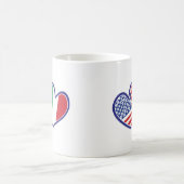 USA - Italien - Liebe Kaffeetasse (Mittel)