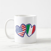 USA - Italien - Liebe Kaffeetasse (Links)