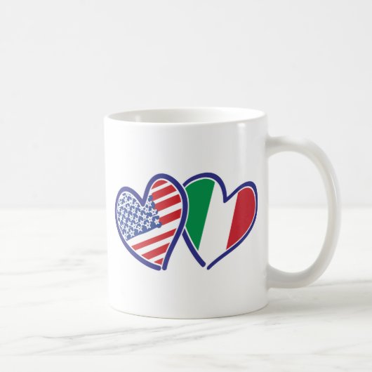 USA - Italien - Liebe Kaffeetasse (Rechts)