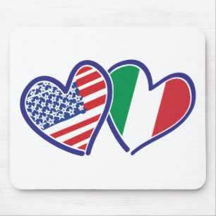 USA - Italien - Liebe Mousepad
