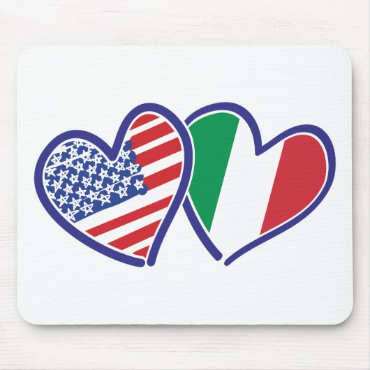 USA - Italien - Liebe Mousepad (Vorne)