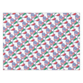 USA - Italien - Liebe Tischdecke (Vorderseite (Horizontal))