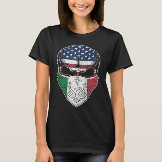 USA Italien Wurzeln  Italien Amerikanische Flagge  T-Shirt