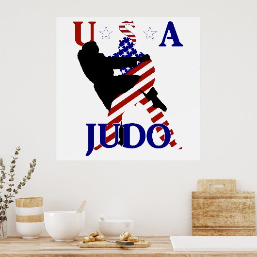 USA Judo Poster (Küche)