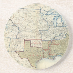 USA Juni 1861 Getränkeuntersetzer