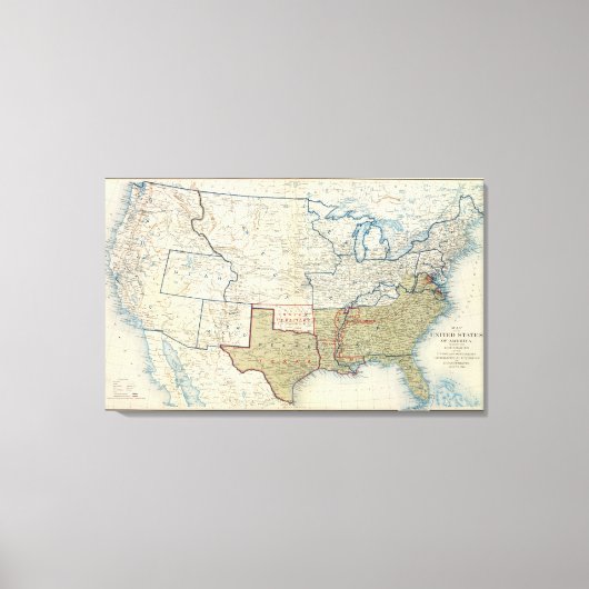 USA Juni 1861 Leinwanddruck (Vorderseite)
