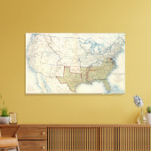 USA Juni 1861 Leinwanddruck (Insitu (Wohnzimmer))