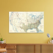 USA Juni 1862 Leinwanddruck (Insitu (Wohnzimmer))