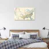 USA Juni 1862 Leinwanddruck (Insitu (Schlafzimmer))
