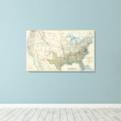 USA Juni 1862 Leinwanddruck (Insitu (Holzboden))