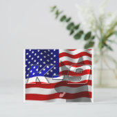 USA K9 Design Postkarte (Stehend Vorderseite)