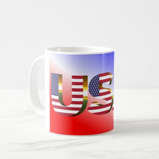 USA KAFFEETASSE (Vorderseite Links)