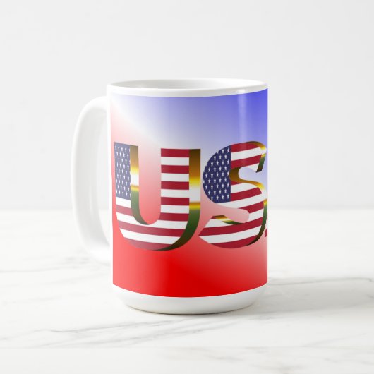 USA KAFFEETASSE (Vorderseite Links)