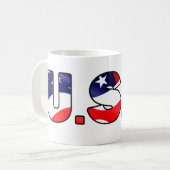 USA KAFFEETASSE (Vorderseite Links)