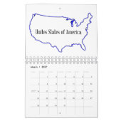 USA KALENDER (Mär 2027)