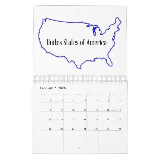 USA KALENDER (Feb 2026)