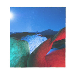 USA, Kalifornien, Alabama Hills, Night Foto of Notizblock