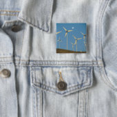 USA, Kalifornien, Altamont Pass, Windgeneratoren. Button (Beispiel)